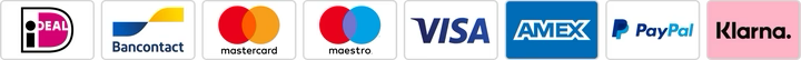 Accepted payment methods for Nu3Paw: Bancontact, Mastercard, Visa, AMEX, PayPal, and Klarna
